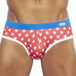 ES Collection Stars Swim Brief 1997 Red