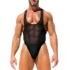 Rufskin Drako Thong Bodysuit Black