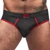 Male Power Mini Tank & Brief Set 100-052 Black And Red