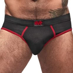 Male Power Mini Tank & Brief Set 100-052 Black And Red