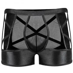 Male Power Extreme Criss Cross Short 167-004 Black