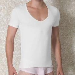 Doreanse Deep V Neck Tee 2820 White