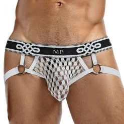 Male Power Peep Show Jock Ring 398-223 White
