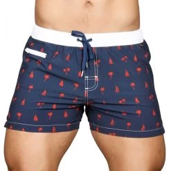 Andrew Christian Seven Seas Swim Shorts 7660 Navy