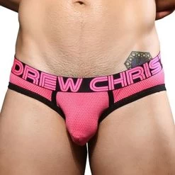 Andrew Christian Candy Pop Mesh Brief W/ Almost Naked 92731 Pink