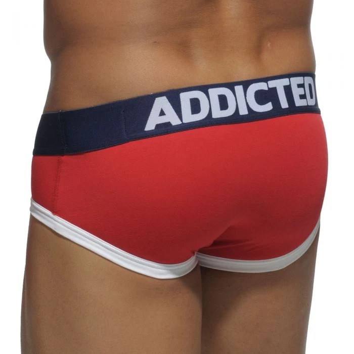 Addicted Three Pack Basic Brief AD301P Red/Grey/Royal Blue - Image 4