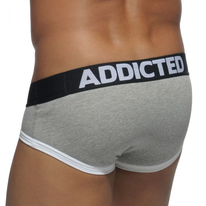 Addicted Three Pack Basic Brief AD301P Red/Grey/Royal Blue - Image 7