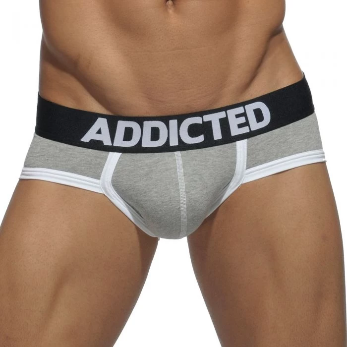 Addicted Three Pack Basic Brief AD301P Red/Grey/Royal Blue - Image 5