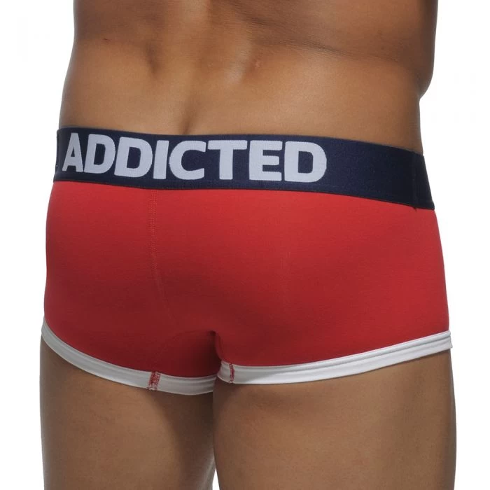 Addicted Three Pack Basic Boxer AD302P Red/Grey/Royal Blue - Image 4