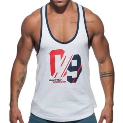 Addicted Sport 09 Tank Top AD723 White