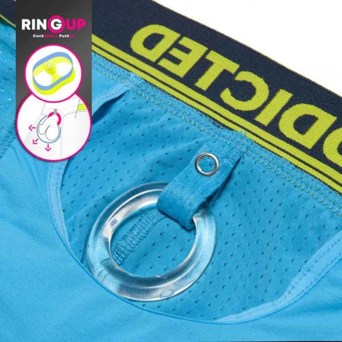 Addicted RingUp Mesh Bikini Brief AD932 Turquoise - Image 5