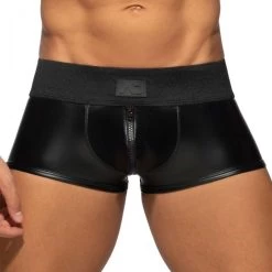 Addicted Front And Back Zip Rub Trunk ADF137 Black