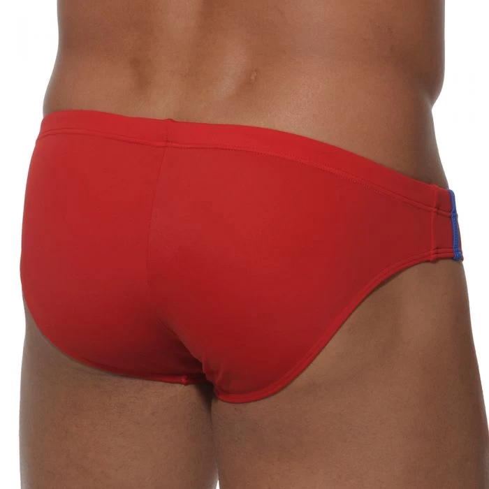 Addicted Low Cut Sports Swim Brief ADS005 Red - Image 2