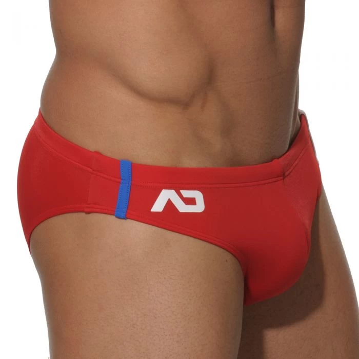 Addicted Low Cut Sports Swim Brief ADS005 Red - Image 3