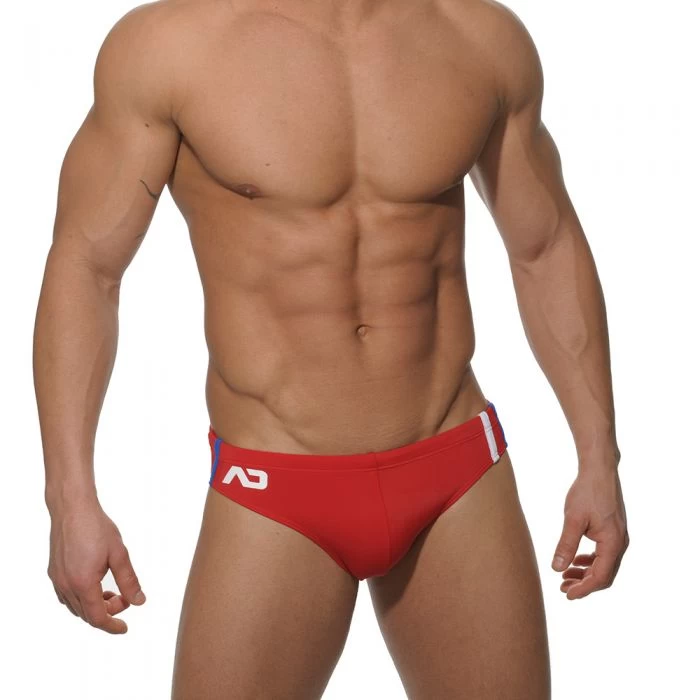 Addicted Low Cut Sports Swim Brief ADS005 Red - Image 4