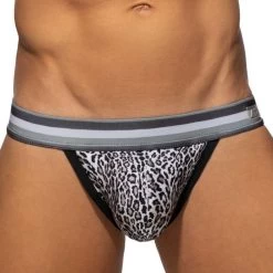 Addicted Leopard Stripes Ass Freedom Swimderwear Bikini ADS269 Charcoal