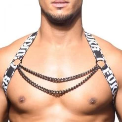 Andrew Christian FUKR Chain Harness 3216 Black