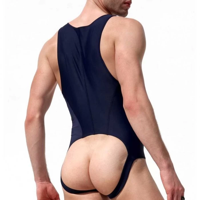 Rufskin CJ Stretch Jock Bodysuit Navy - Image 3