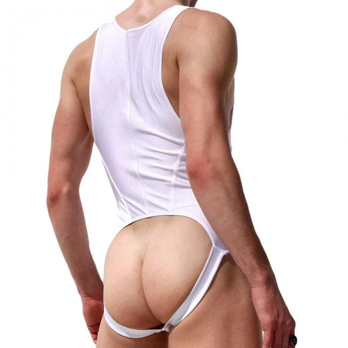 Rufskin CJ Stretch Jock Bodysuit White - Image 2