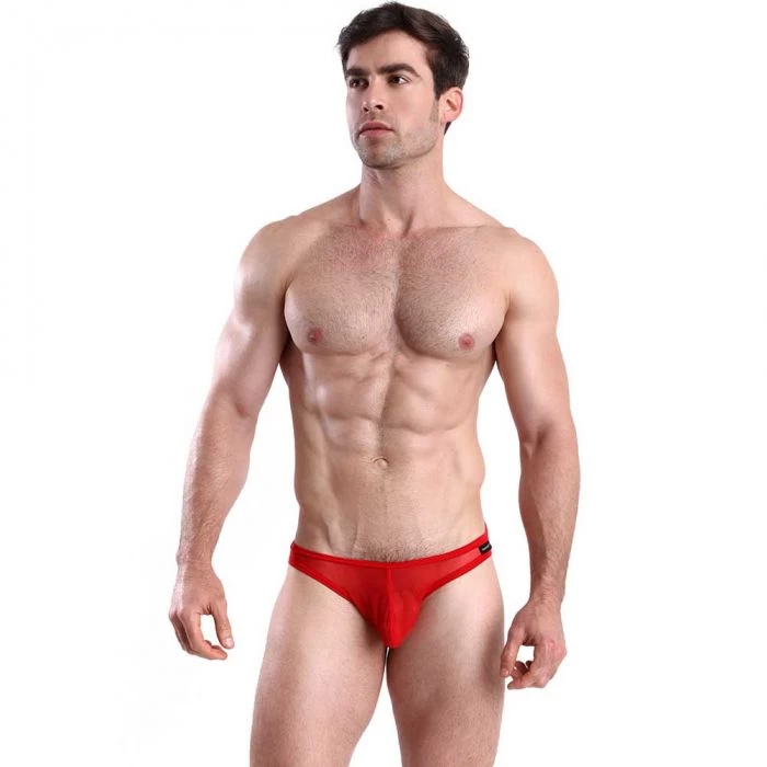 Cocksox Mesh Brief CX01ME Fiery Red - Image 4