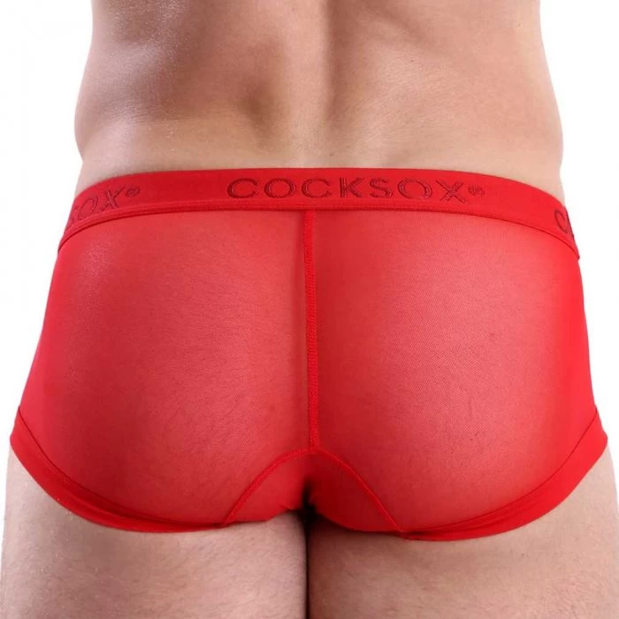 Cocksox Mesh Trunk CX68ME Fiery Red - Image 2