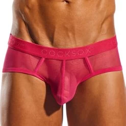 Cocksox Mesh Sports Brief CX76ME Fresia Pink