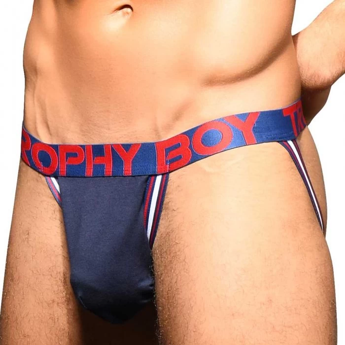 Andrew Christian Trophy Boy Score Jock 91794 Navy - Image 2