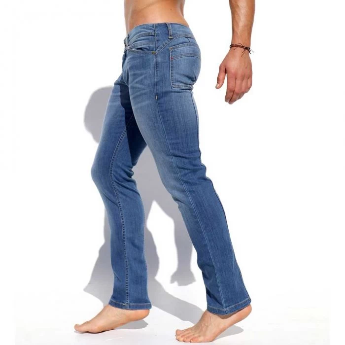 Rufskin Hendrix Slim Fit Jeans Distressed Denim - Image 3