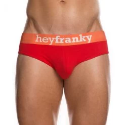 Hey Franky Play Mens Brief HF003R Red