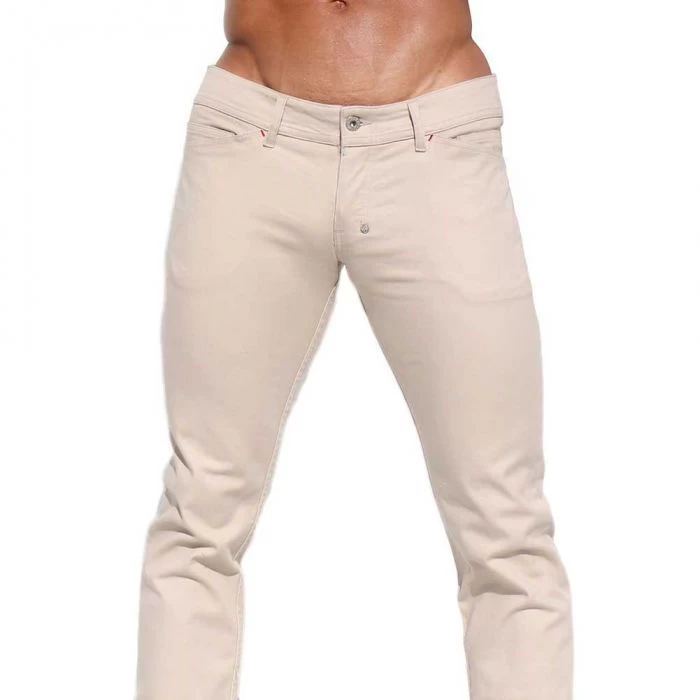 Rufskin Johnson Stretch Twill Low Rise Slim Jeans Sand