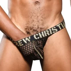 Andrew Christian Access Mesh Jock W/ Almost Naked 92072 Black