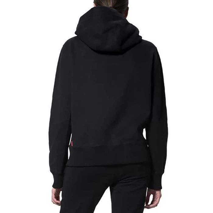 LEVEL Sam Asymmetrical Cropped Yoga Hoodie L1818 Black - Image 3