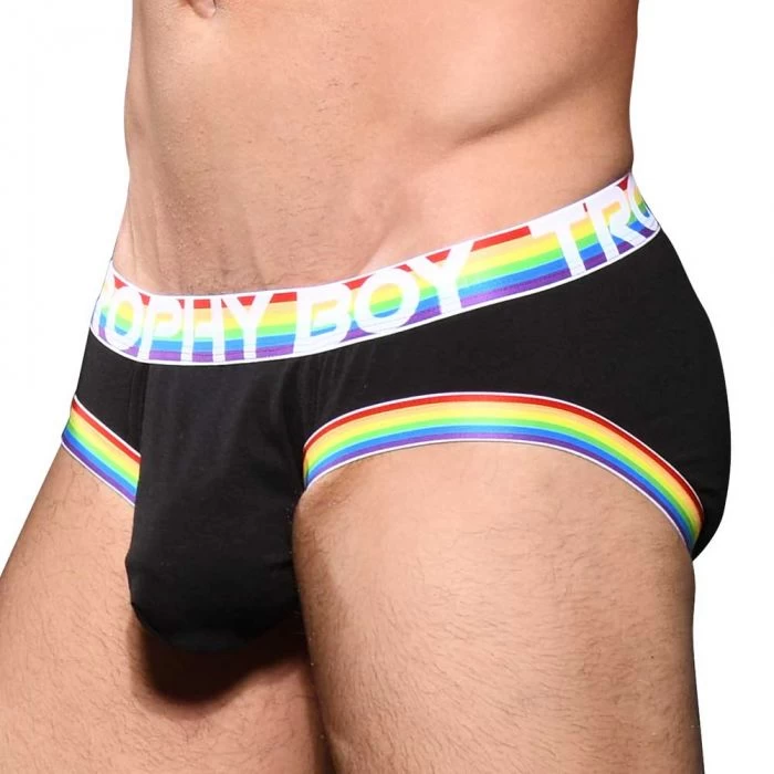 Andrew Christian Trophy Boy Pride Brief 91992 Black - Image 5
