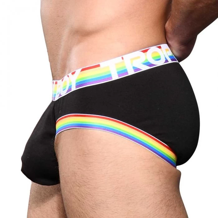 Andrew Christian Trophy Boy Pride Brief 91992 Black - Image 3