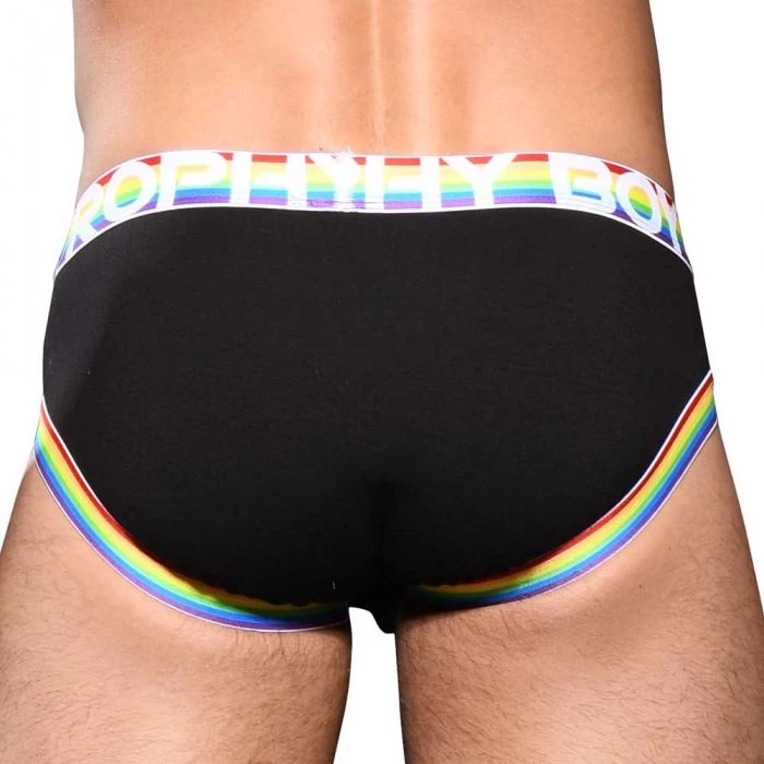 Andrew Christian Trophy Boy Pride Brief 91992 Black - Image 2
