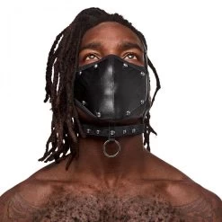 Male Power Fetish Triton Mask PAK-157 Black