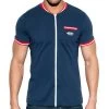 ES Collection Full Zip Mao Polo POLO30 Navy