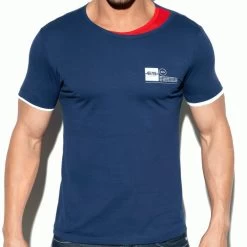 ES Collection Double Neck T-Shirt TS246 Navy