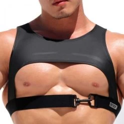 Rufskin Zander Rubberized Stretch Harness Matte Black